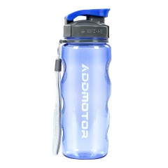 Addmotor Plastic Water Bottle - Flip-Top Lid, Easy Viewing, Secure for E-Bikes, Anti-Slip, Leak-Proof, Health-Friendly
